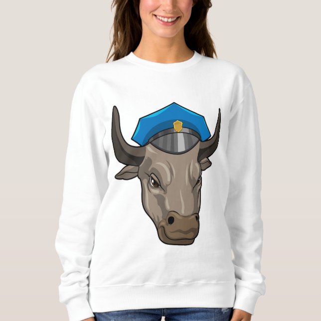 Moletom Bull como agente policial (Frente)