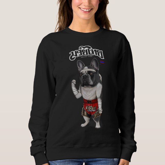 Moletom Bull Dog Francês Como Campeão De Boxim De Chuva Ta (Frente)