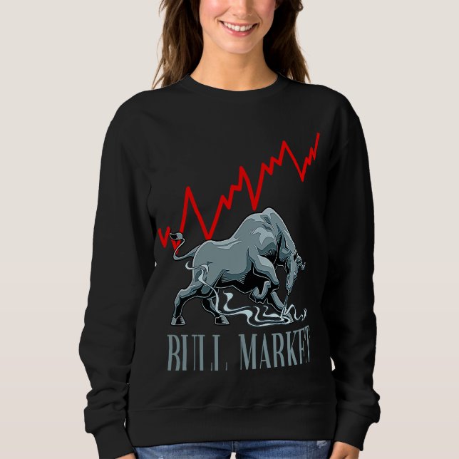 Moletom Bull Market Stocks Investing (Frente)