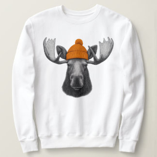 Moletom Bull Moose Wearing Beanie – Mountain Wildlife Crew