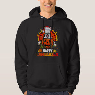 Moletom Bull Terrier Dog Happy Hallothanksmas Halloween Th