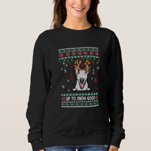 Moletom Bull Terrier Dog Reindeer Ugly Christmas Xmas