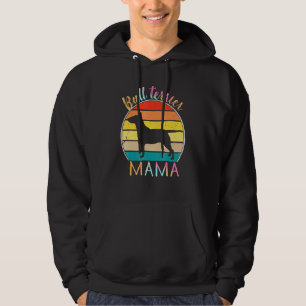 Moletom Bull Terrier Mama Colorful Bully Vintage Retro Sun
