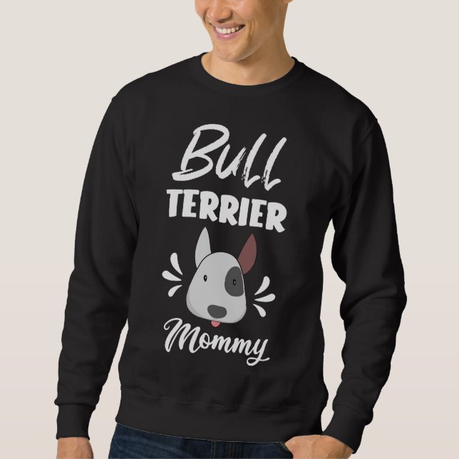 Moletom Bull Terrier Mamãe Pitbull Proprietário da mãe (Frente)