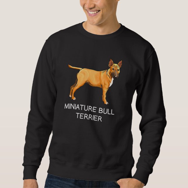 Moletom Bull Terrier Miniatura Cachorro Louco (Frente)
