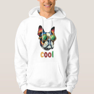 Moletom Bulldog de Arte Pop com Óculos