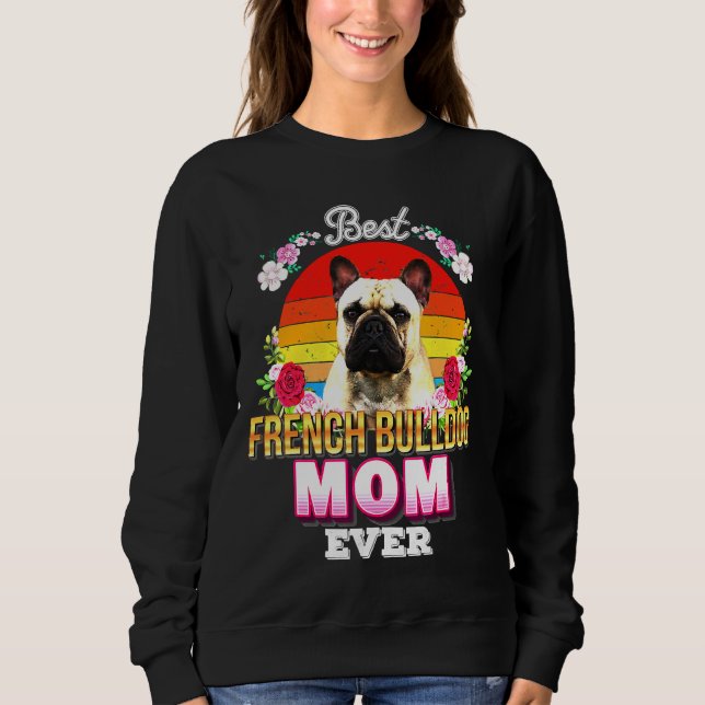 Moletom Bulldog Floral Francês (Frente)