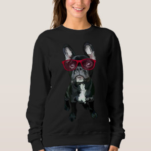 Moletom Bulldog Francês Com Óculos Vermelhos Por Www Beefo