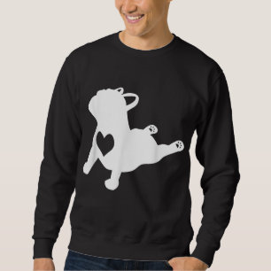 Moletom Bulldog Francês Yoga Love Heart Frenchie Workout