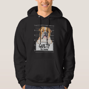 Moletom Bulldog Mugshot Cachorro Culpado