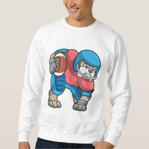 Moletom Bulldog no Esporte com Futebol e Capacete