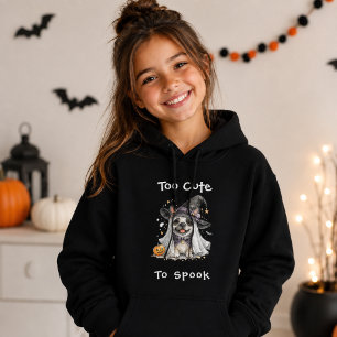 Moletom Bulldogue Francês Menina de Halloween Bruxa Fofa