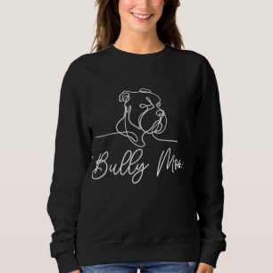 Moletom Bully Mãe Cachorro Linha Animal Desenhando Touro A