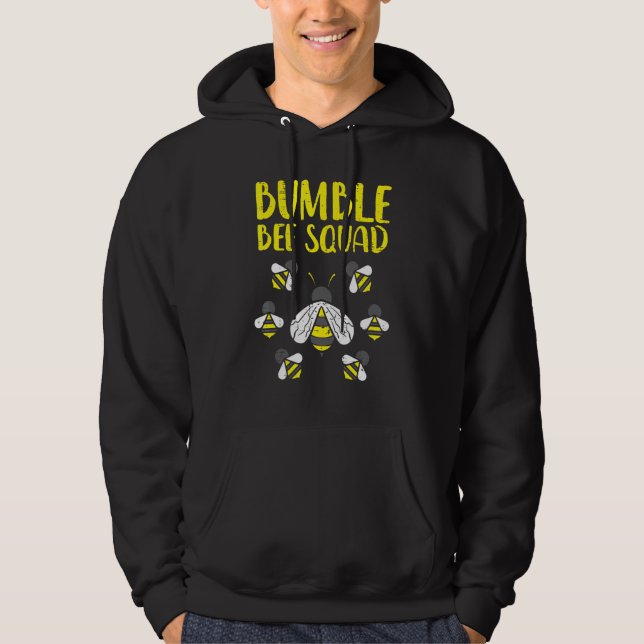 Moletom Bumble Bee Squad Engraçado Bumblebee Amigos da Equ (Frente)
