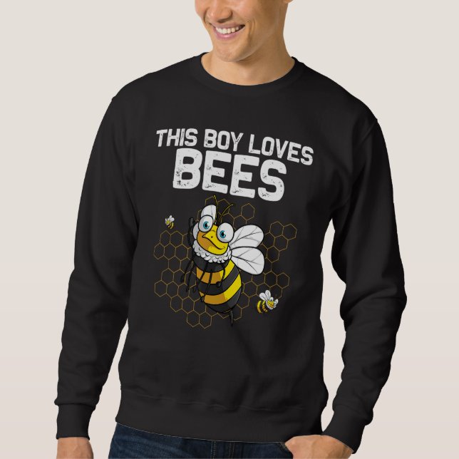 Moletom Bumblebee For Boys Kids Beekeeper Honey Bee (Frente)