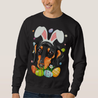 Moletom Bunny Dachshund Dog Head Easter Eggs Wiener Easter
