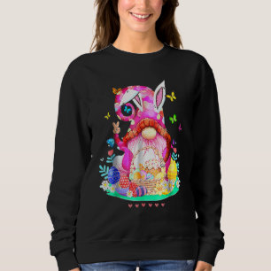 Moletom Bunny Gnome Rabbit Ovos Caçando Felz pascoa Dia F