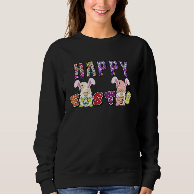 Moletom Bunny Pastel Spring Hunt Eggs Rabbit Happy Easter  (Frente)