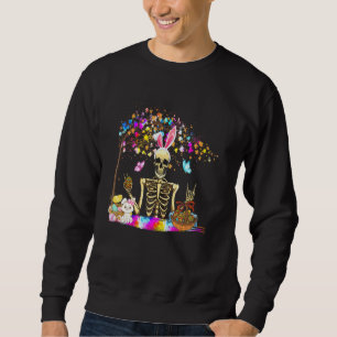 Moletom Bunny Skeleton Cute Bunny Pintinho Cesto de Ovos F