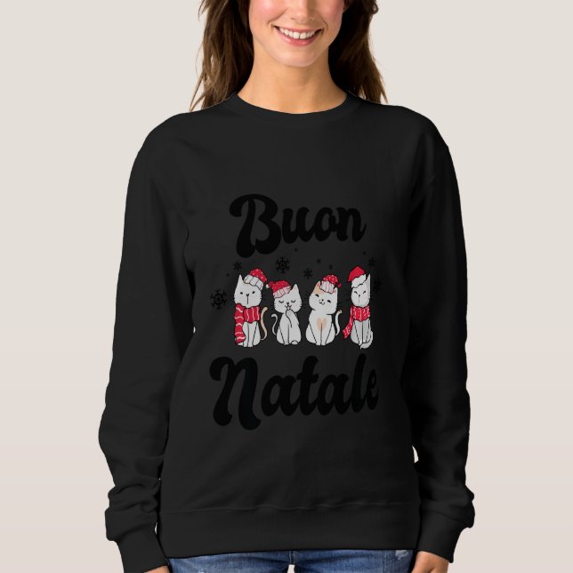 Moletom Buon Natale Cats (Frente)
