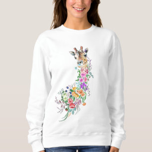Moletom Buquê Colorida Flores Girafa - Primavera 