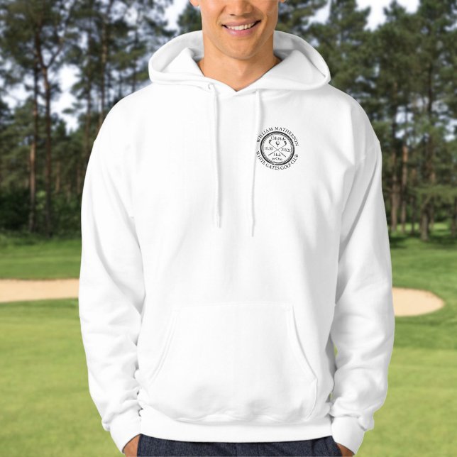 Moletom Buraco em Um Clássico de Golfe Personalizado (Hole in One Classic Golf Personalised Hoodie)