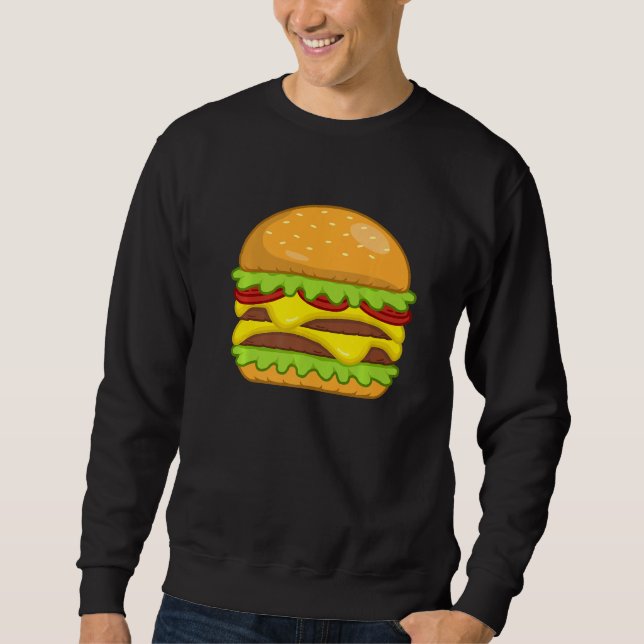 Moletom Burger Cheeseburger Hamburger Comida Grap (Frente)