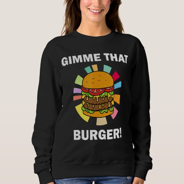 Moletom Burger Fan Ironic Cote Me Dá Esse Burger (Frente)