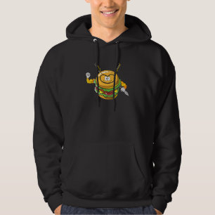 Moletom Burger Ninja Cheeseburger Warrior Assassin Barbecu