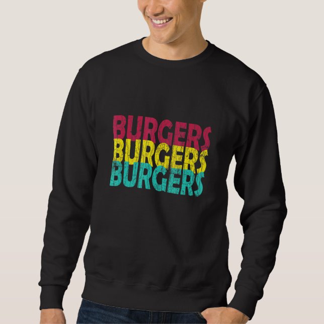 Moletom Burgers Hamburger Cheeseburger Graphic (Frente)