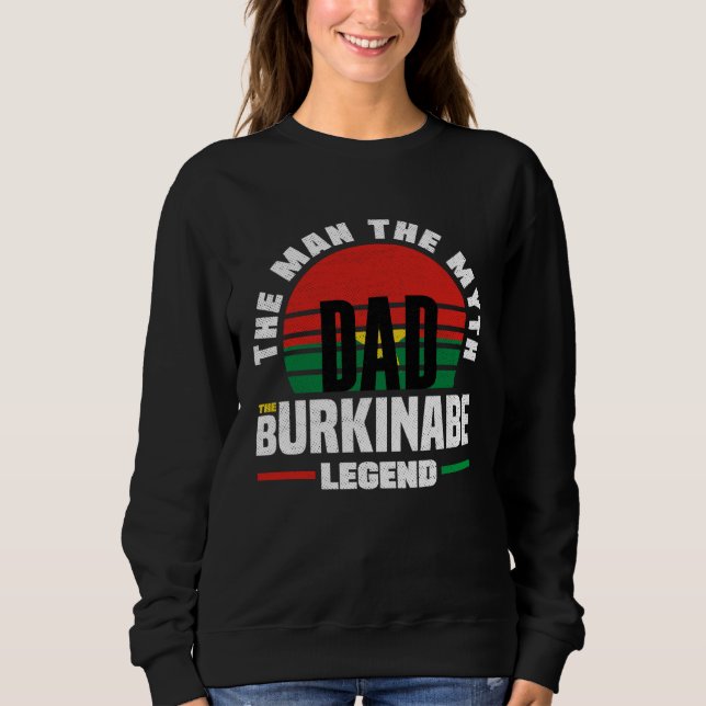 Moletom Burkinabe Burkina Faso Burkinabe Flag Fathers Day (Frente)