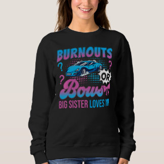 Moletom Burnouts or Bows Big Sister Loves You Gender Revea