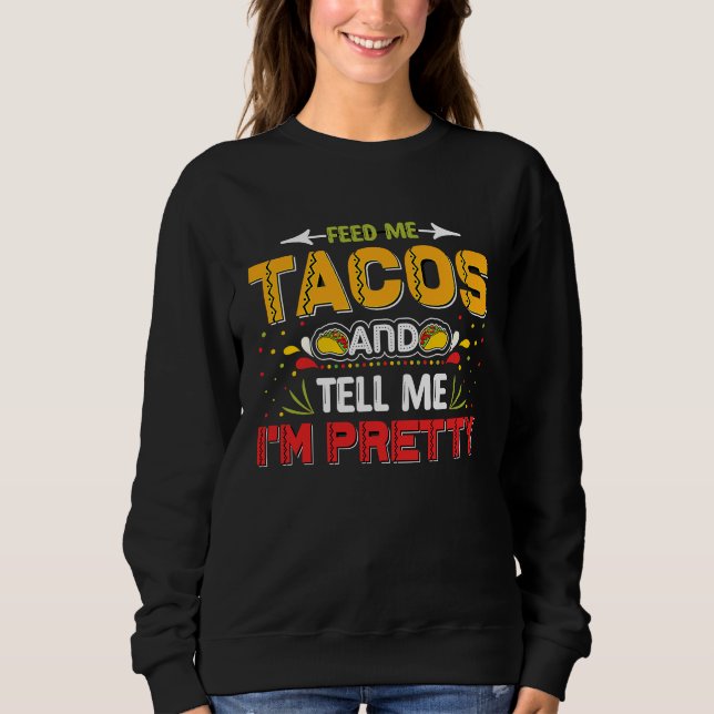 Moletom Burritos do Cinco De Mayo  México Tacos e Abacate  (Frente)