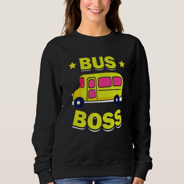 Moletom Bus Boss 100th Day Of School Studies Vehicle Drive (Frente)