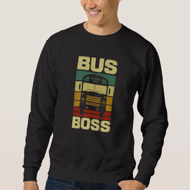Moletom Bus Boss School Bus Driver (Frente)