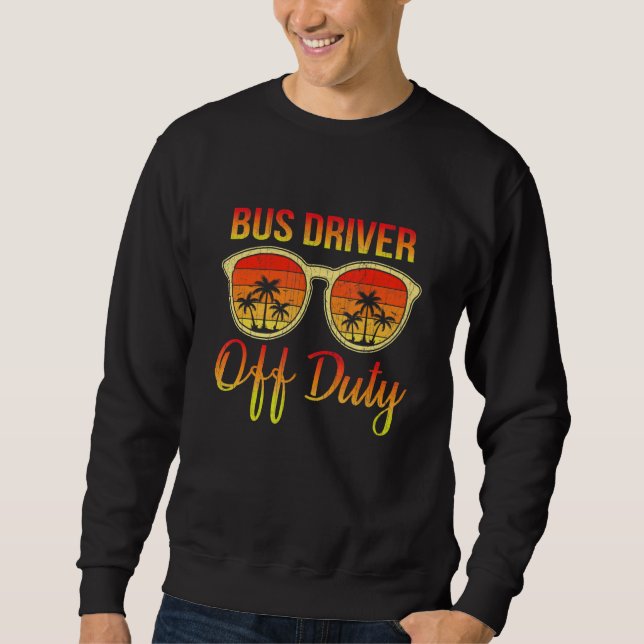 Moletom Bus Driver Off Duty Retro Summer Sunglass Beach (Frente)