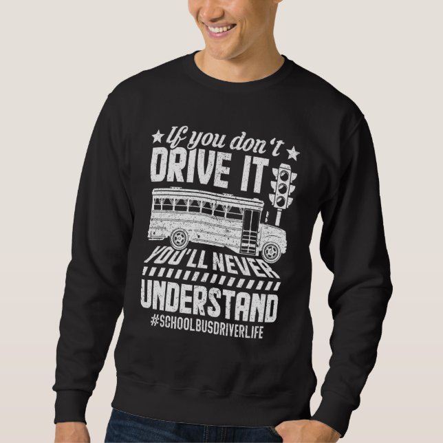 Moletom Bus Driver School Bus Drivers Design (Frente)