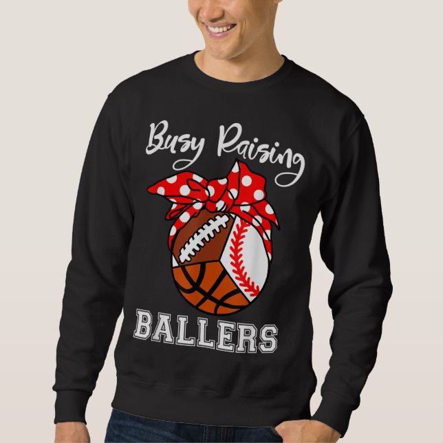 Moletom Busca no Raising Ballers Funny Baseball Baske (Frente)