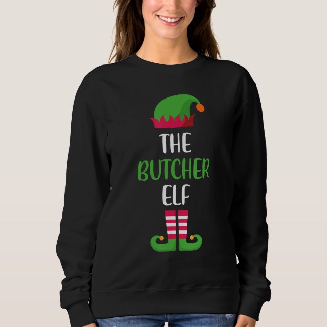 Moletom Butcher Elf Family Matching Group Christmas Pajama (Frente)