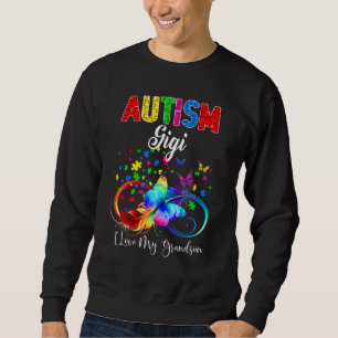 Moletom Butterfly Autism Gigi I Love My Grandson Support A