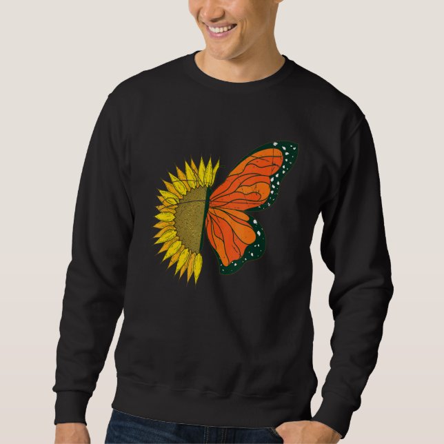 Moletom Butterfly Collector Yellow Sunflower Monarch Butte (Frente)