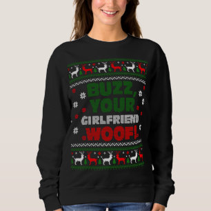Moletom Buzz Xmas Seu Namorada Woof! Ugly Christmas Swe