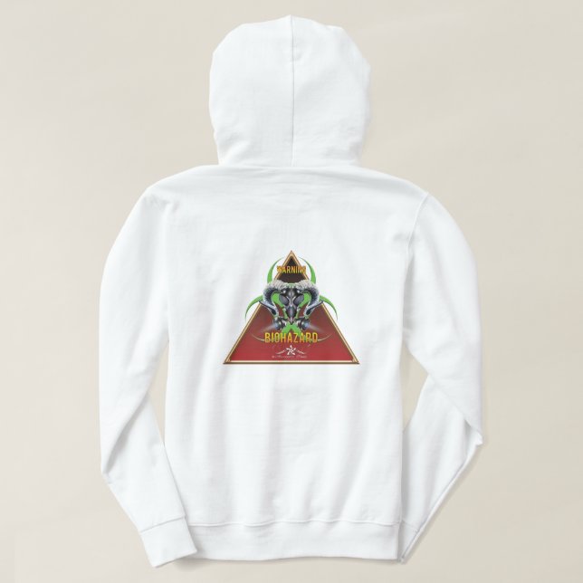 MOLETOM BW! ADVERTÊNCIA BIOHAZARD! CAVEIRA (Verso do Design)