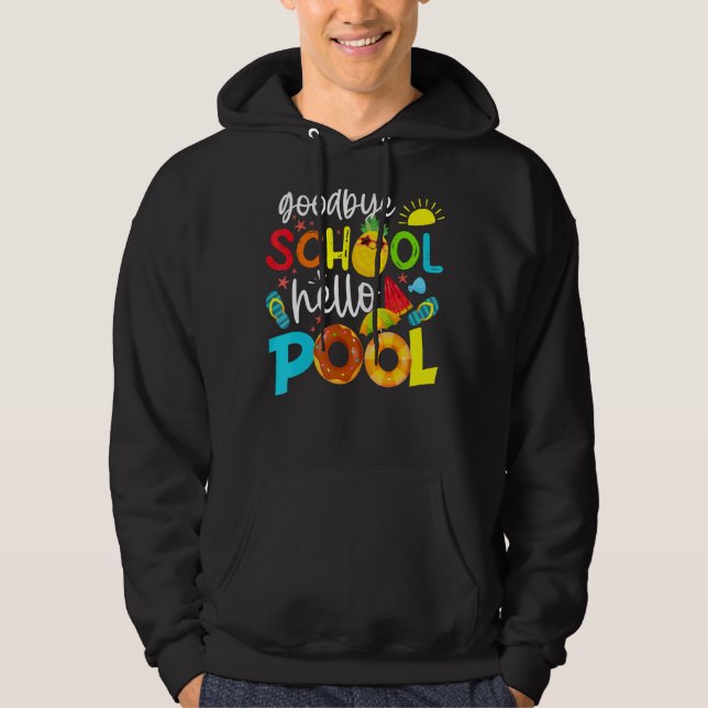 Moletom Bye Bye School Hello Piscina Professor Summer 3 (Frente)