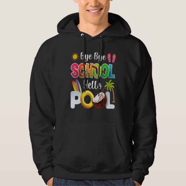 Moletom Bye Bye School Hello Piscina Professor Summer 3 (Frente)