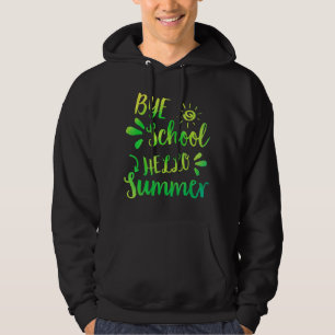 Moletom Bye School Hello Summer Tie Dye no verão