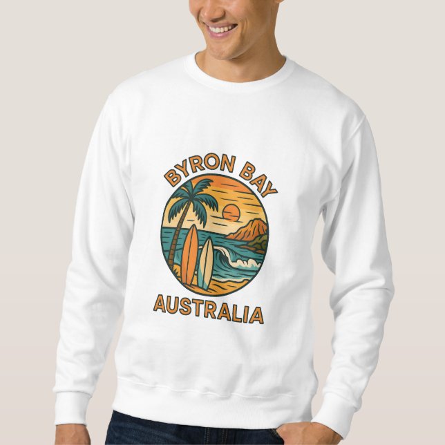 Moletom Byron Bay Sunrise – Coastal Summer Vibes Australia (Frente)