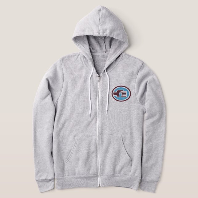 Moletom C2B: Hoodie Zip-D de LtBlu Longa Folga 2T (Postura )