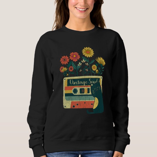 Moletom Ca for Lady Retro Soul Flowers Wildflower (Frente)