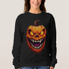 Moletom Cabeça de Abóbora Sorrindo Sinistramente